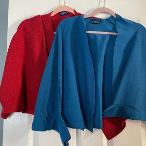2 Elhoffer Essential Cropped oversized shrugs